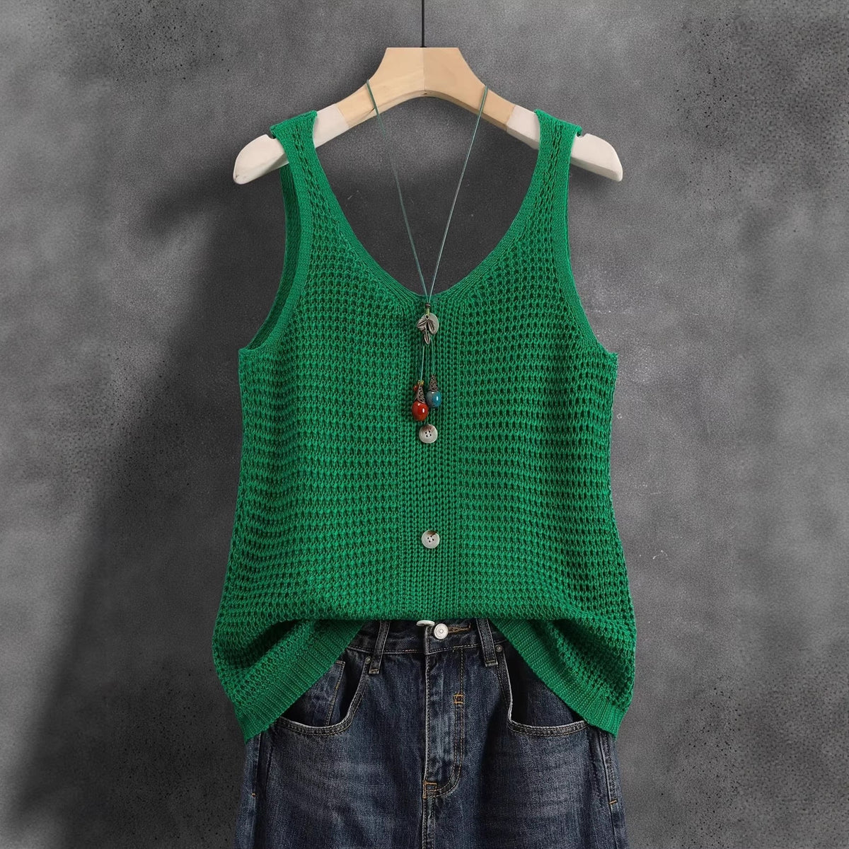 V-neck Womens Elegant Sleeveless Vest