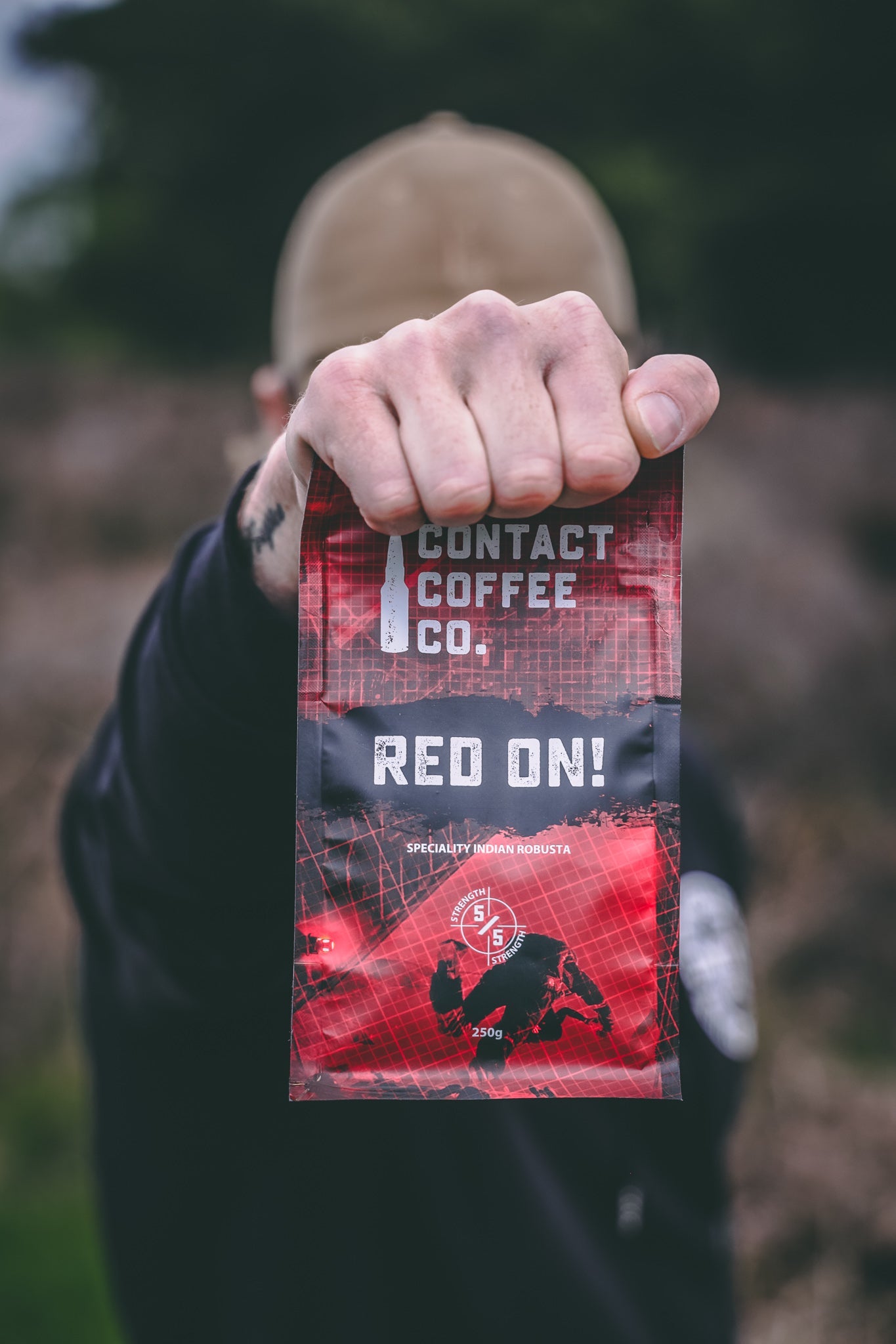 Red On! Kaffee mit hohem Koffeingehalt
