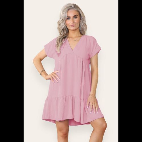 Fancy Style Tiered Smock Dress