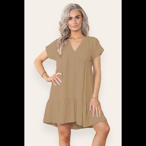Fancy Style Tiered Smock Dress