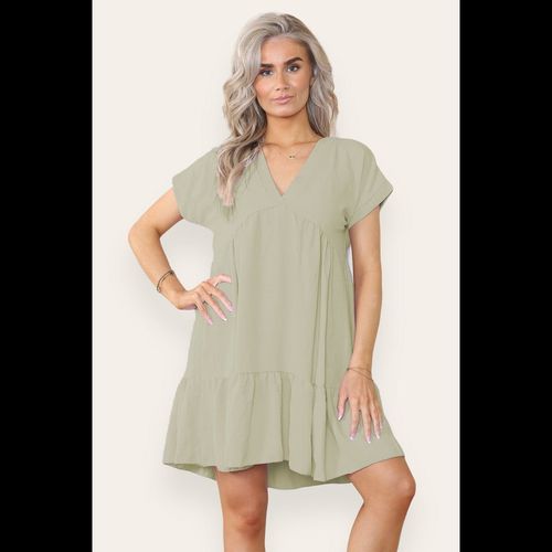 Fancy Style Tiered Smock Dress