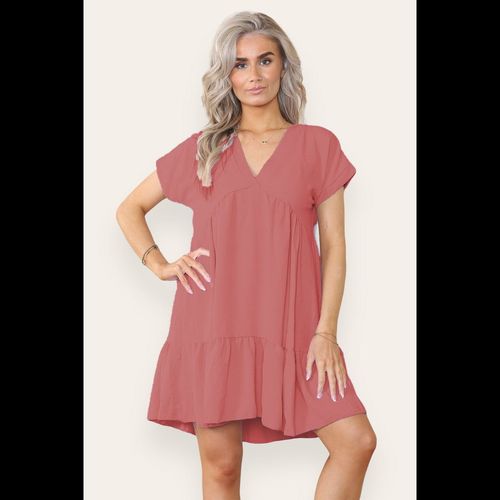 Fancy Style Tiered Smock Dress