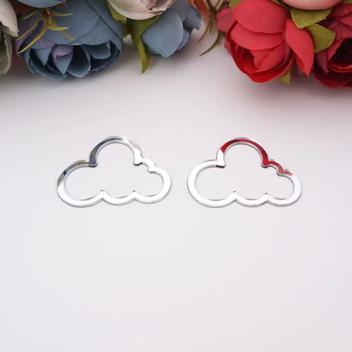 30 Acrylic Mirror Stickers for Creative Party Decor - 3cm Height
