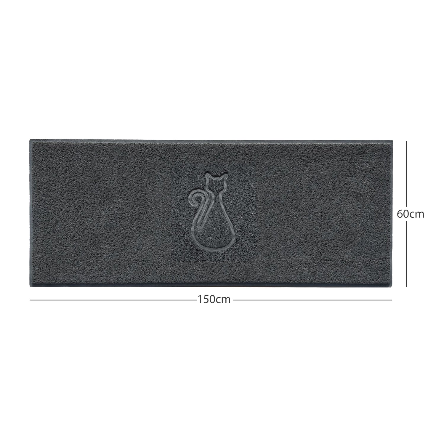 Nicoman Cat Embossed Spaghetti Door Mat | Indoor & Outdoor | Multiple Colours & Sizes