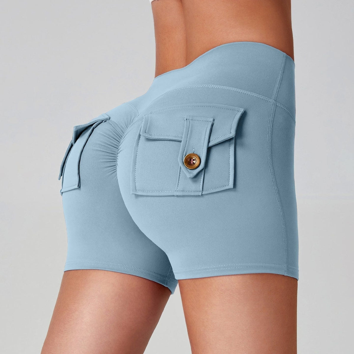 Sports Fitness Workwear Pocket Training Peach Quick-dry Butt-lifting Yoga Pants