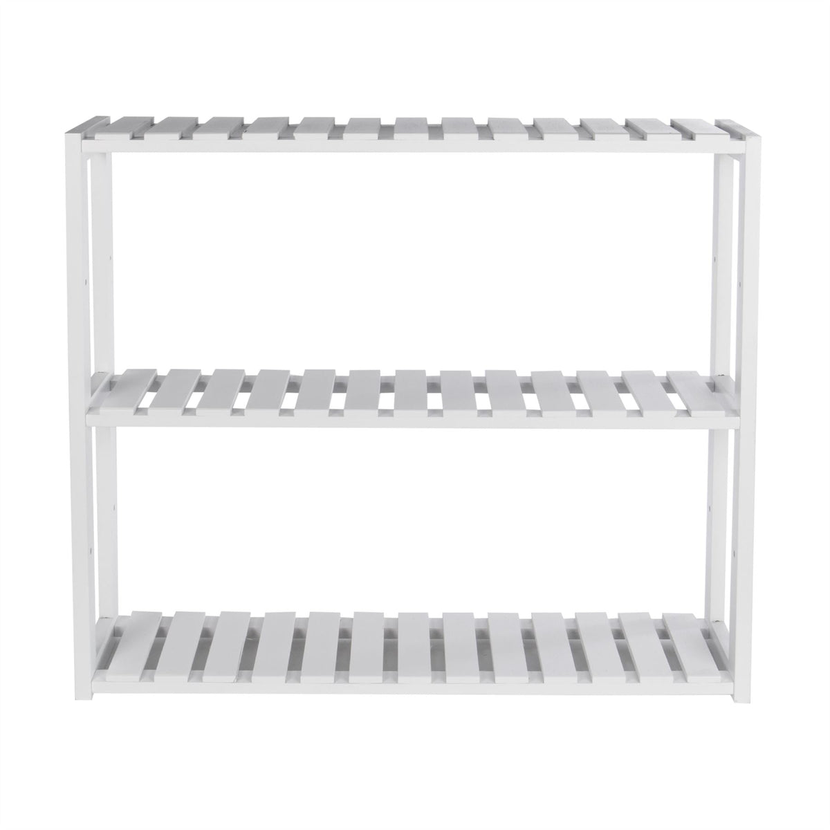 3 Tier Bamboo Shelves - White | M&W