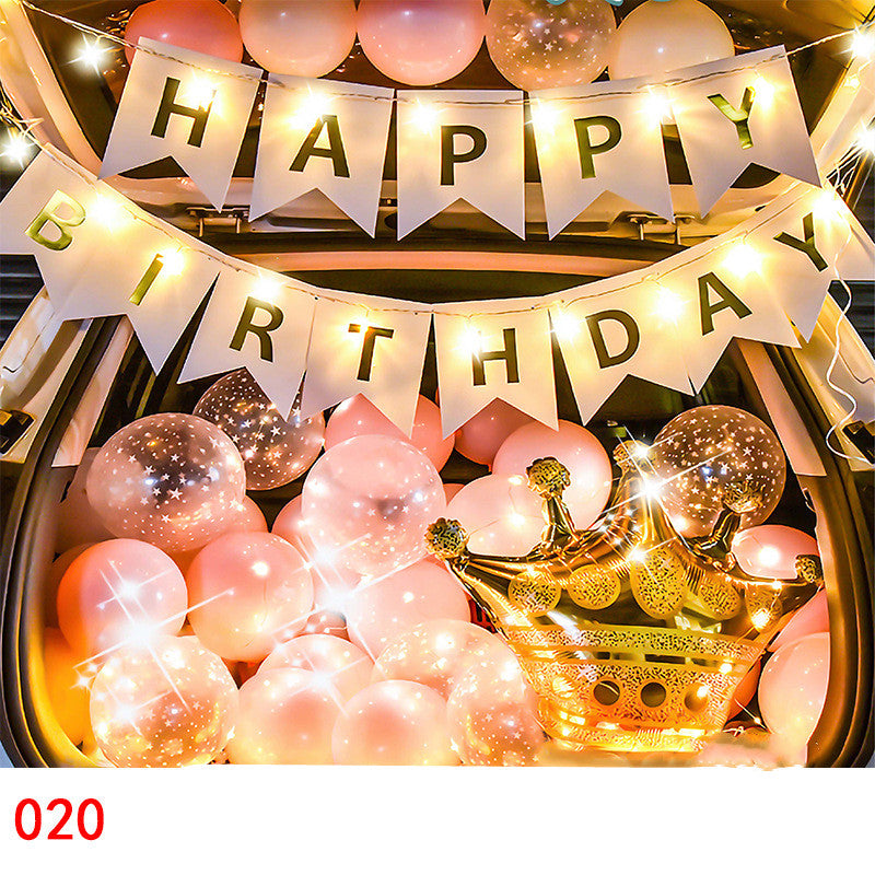 Car Trunk Balloon Set Surprise Arrangement