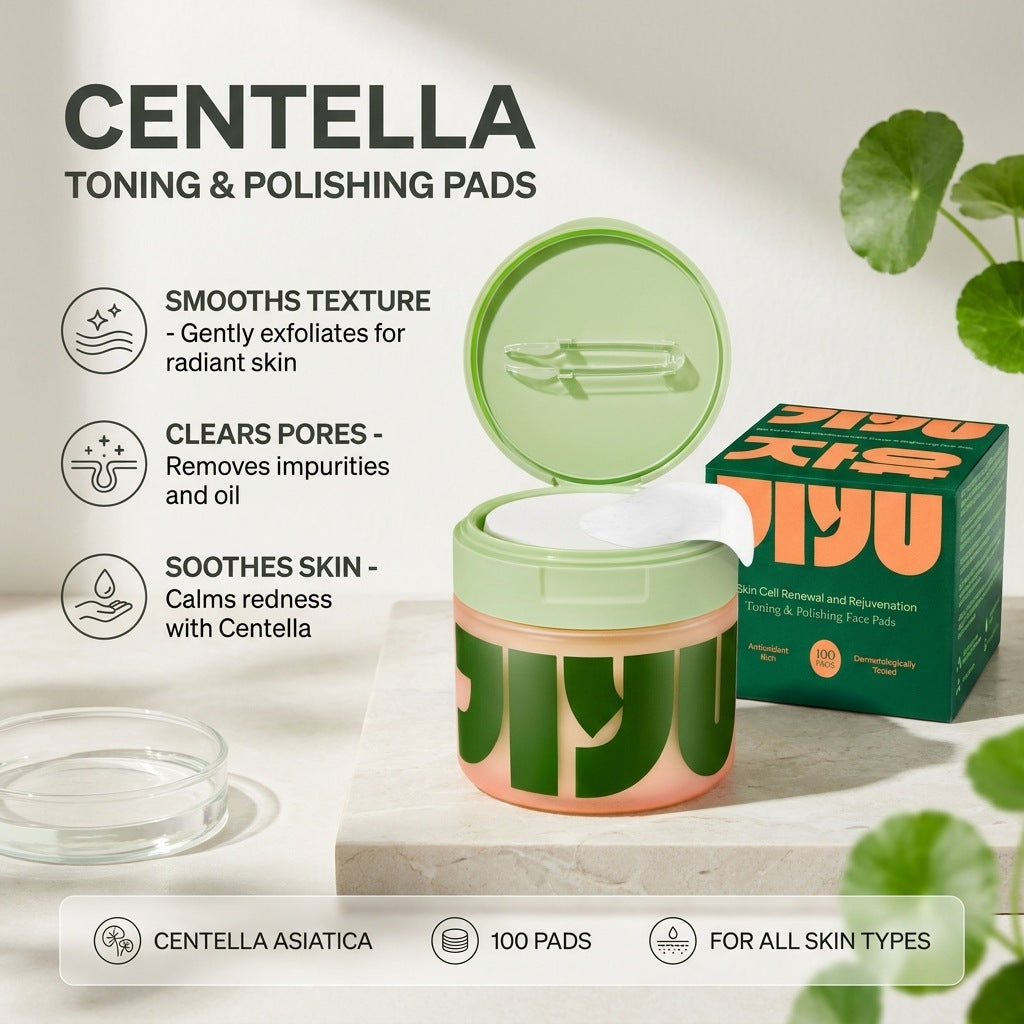 Exfoliating Centella Asiatica Skincare Pads