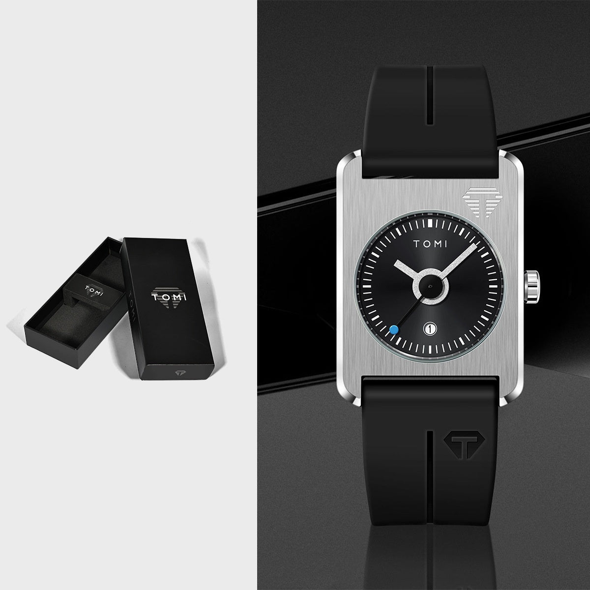 Square Calendar Watches For Men And Women