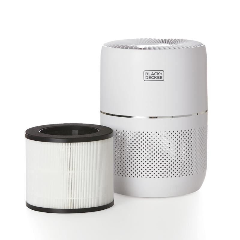 Black + Decker White Air Purifier BXAP62001GB HEPA 13 Filter
