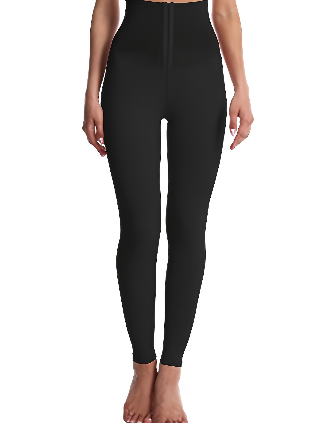 High-Waist Tummy Control Leggings | Butt Lifting, Double-Breasted Button Closure – Women's Shapewear