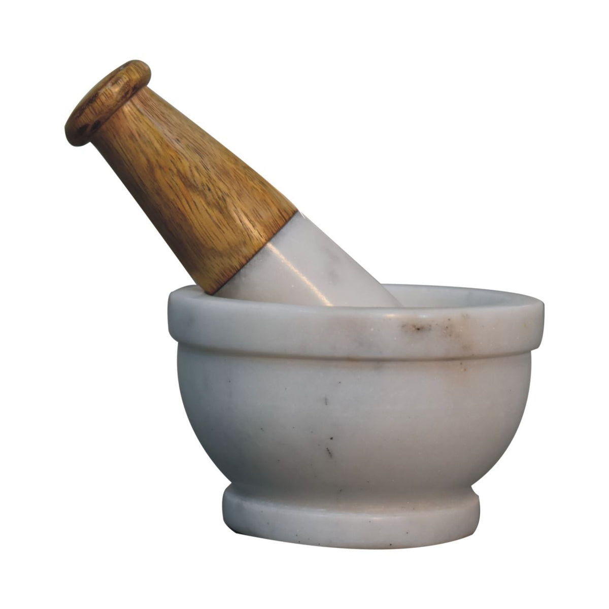 Artisan Large Wood & Marble Pestle and Mortar Set