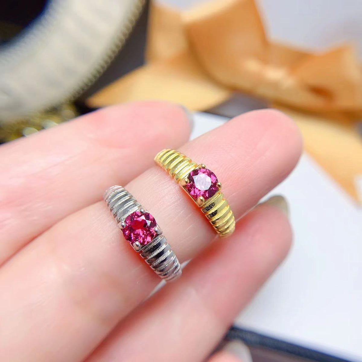 Vintage Natural Magnesium Aluminum Ring Valentine's Day Gift