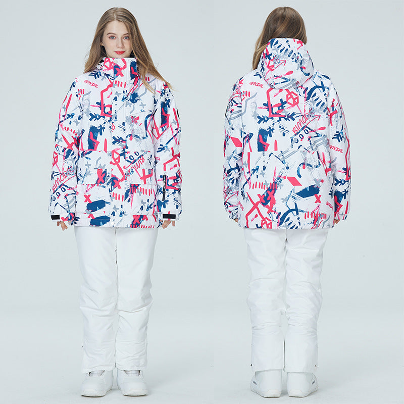 Ski Suit Women's And Men's Suit Winter Windproof And Water-repellent