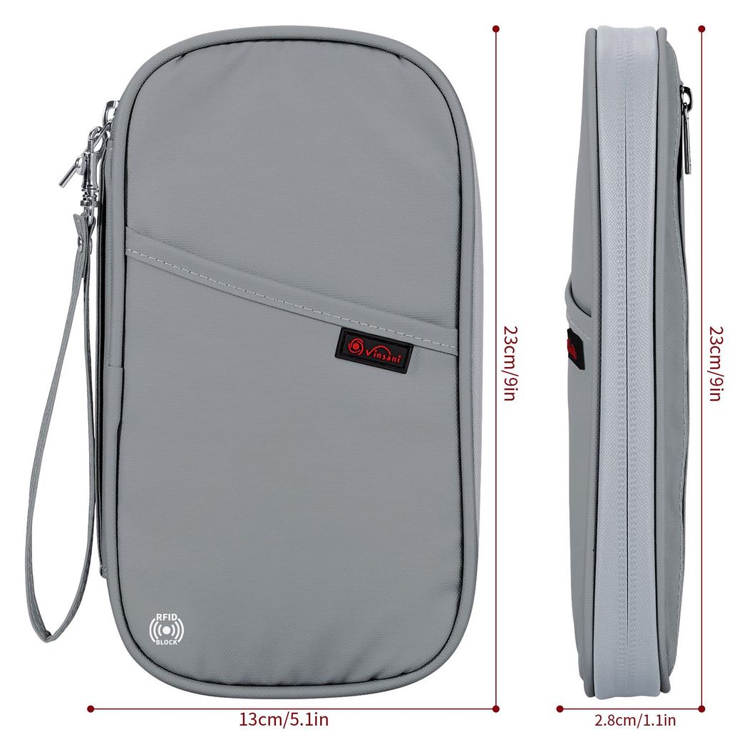 VINSANI DELUXE PASSPORT ORG L GREY 1010324