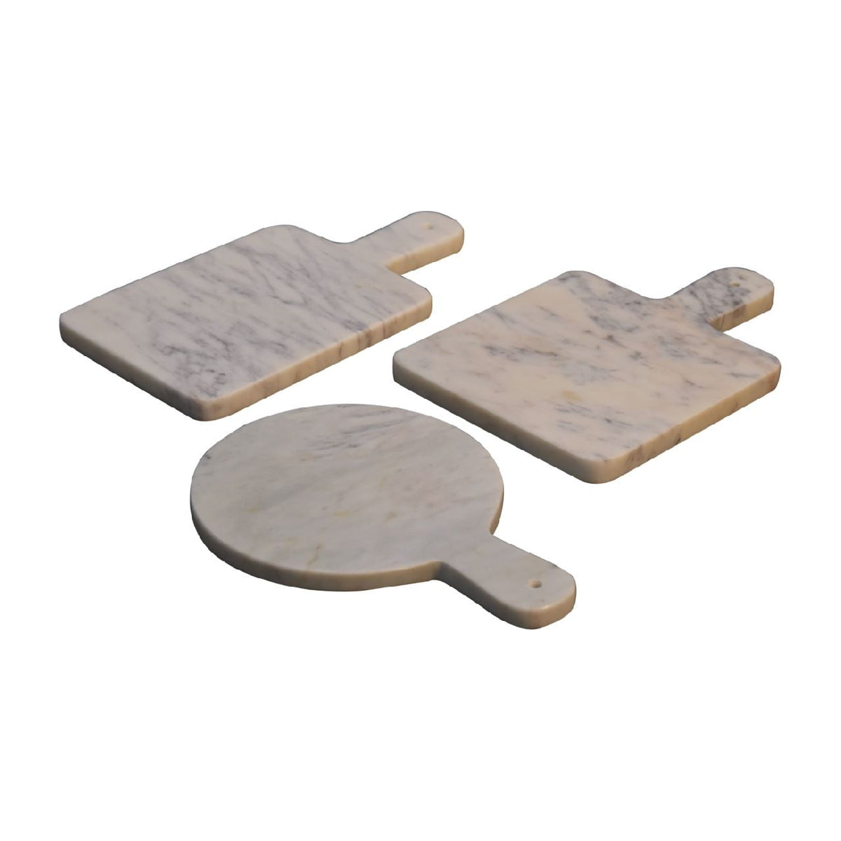 Artisan White Marble Chopping Board Set of 3