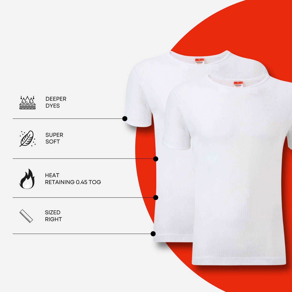 Heatwave Thermalwear Men's Thermal Underwear Set 2 Pack T Shirt And Long Johns Brushed