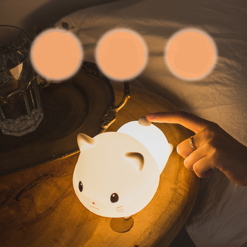 Cat silicone night light