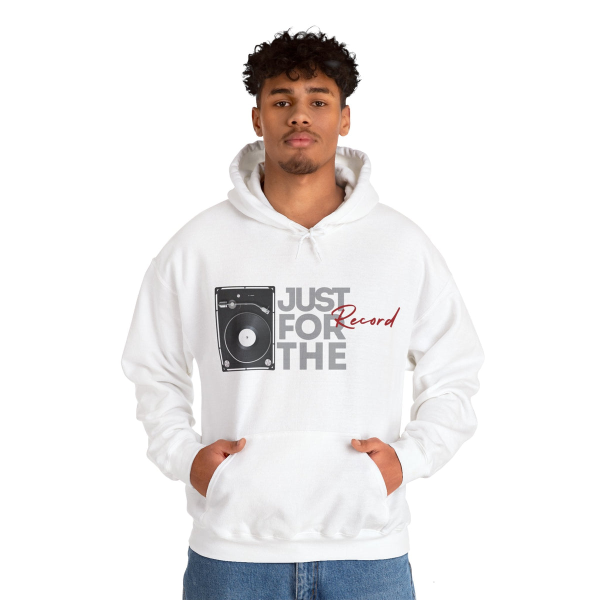 Just for the Record Men's Vinyl Record Hoodie