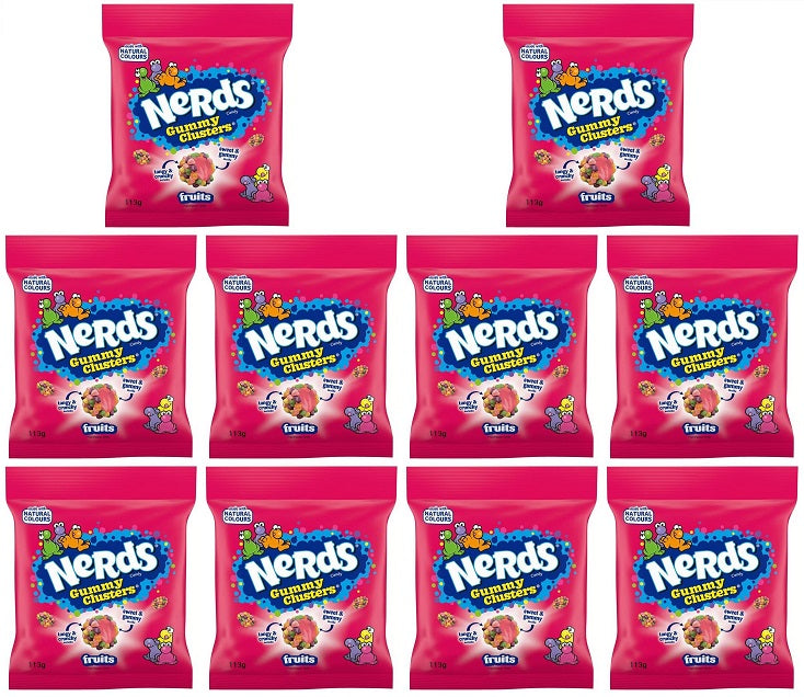 10 x Nerds Gummy Clusters Fruchtgummi 113 g