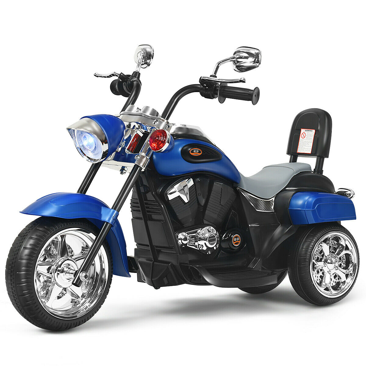Kids Electric Motorcycle Motorbike 6V Battery Horn Headlight-Black