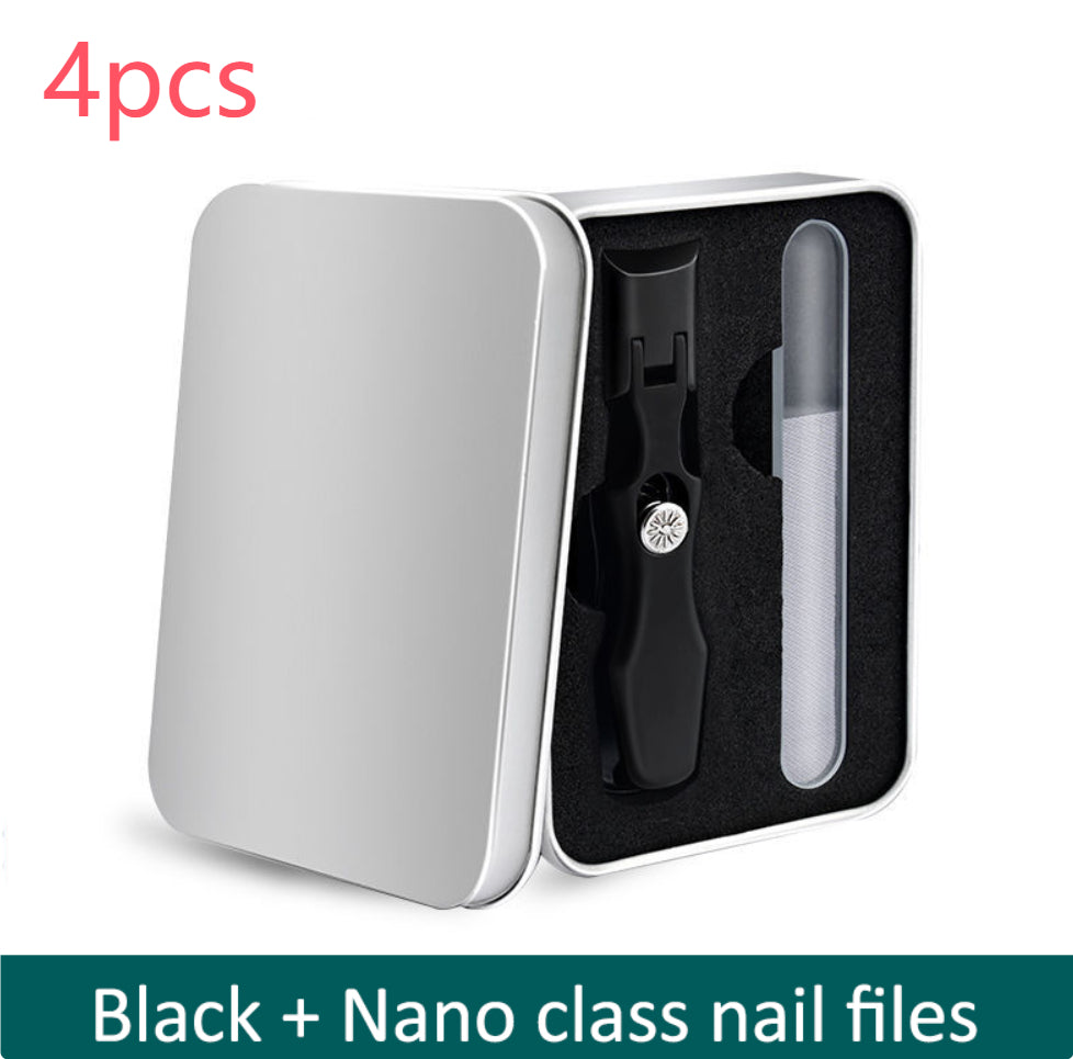 Splash Resistant Stainless Steel Nail Clippers With Large Openings