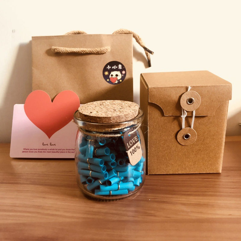 Wishing Bottle Love Letter Paper Wish Scroll Valentine's Day Graduation Gift Love Letter Capsules Diy Children's Day Teacher