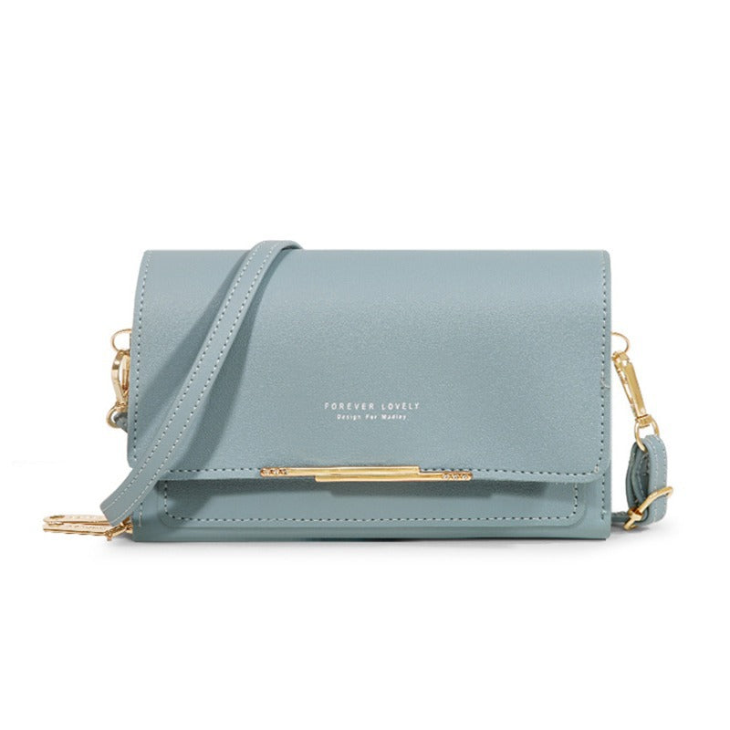 Womens Wallet Korean-style Large-capacity Shoulder Bag Multi-functional Double-layered Design