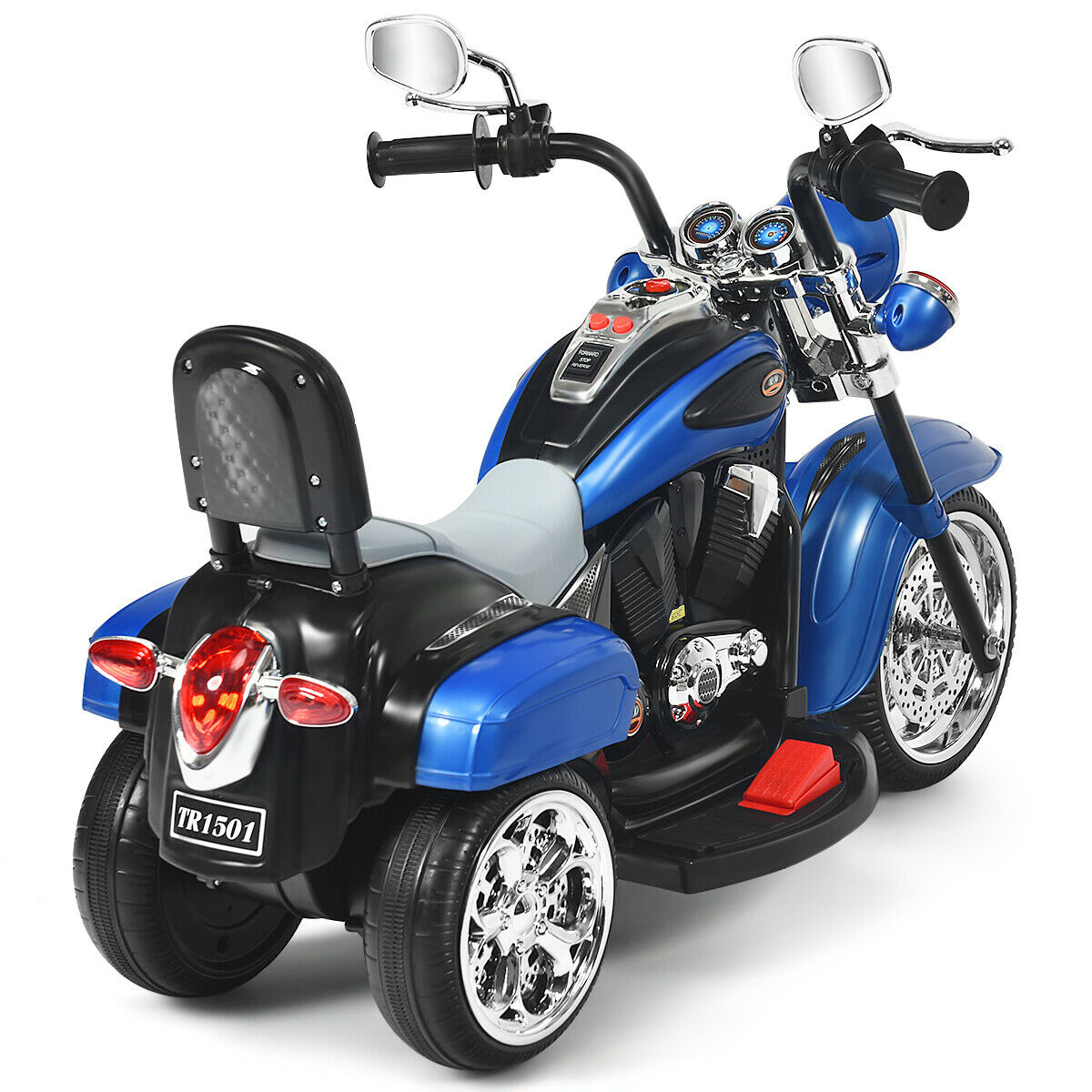 Kids Electric Motorcycle Motorbike 6V Battery Horn Headlight-Black