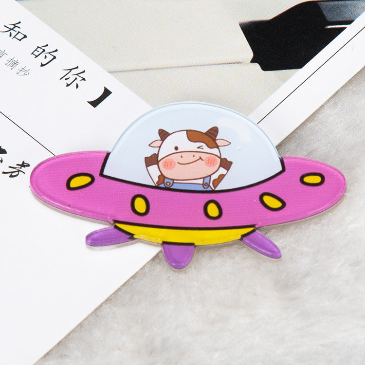 Cute Japanese Creative Cartoon Acrylic Brooch Girl Clothes Bag Pendant Badge Pin Jewelry