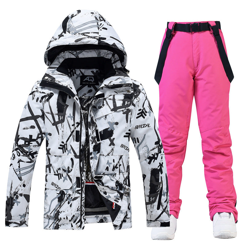 Ski Suit Women's And Men's Suit Winter Windproof And Water-repellent