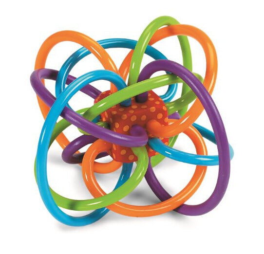 Rainbow Ring Toy Tooth Glue Baby Bite Glue 0-3 Years Old
