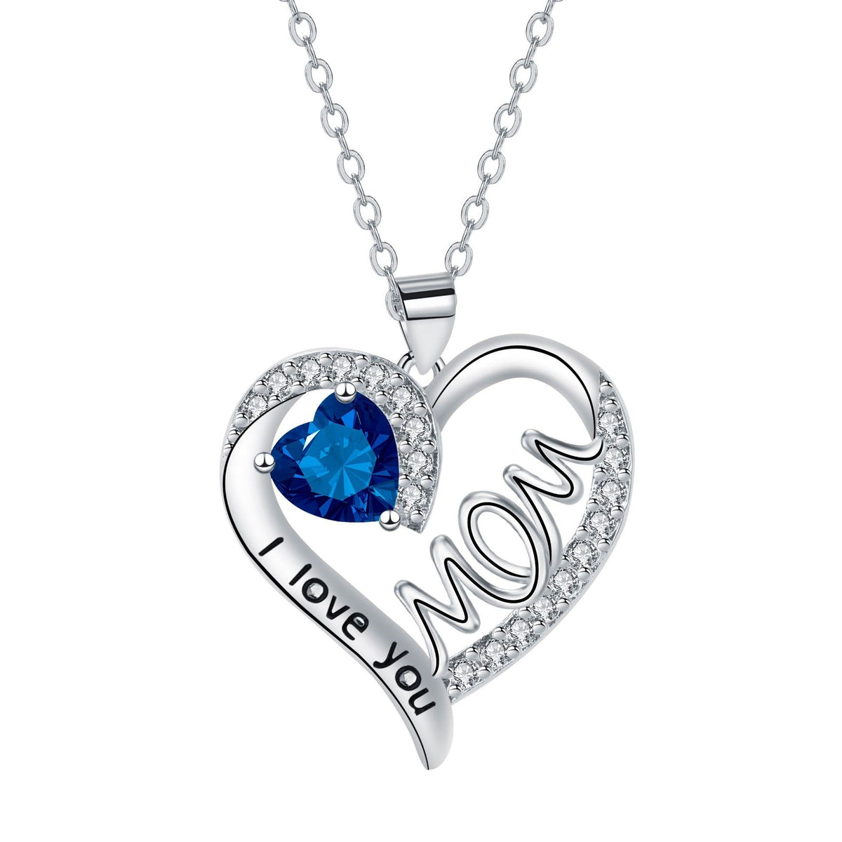 Heart-shaped MOM Necklace Mother's Day Gift