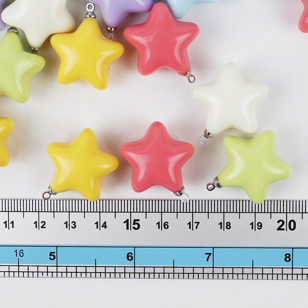 New Pendant Cream Epoxy Beads Keychain Accessories