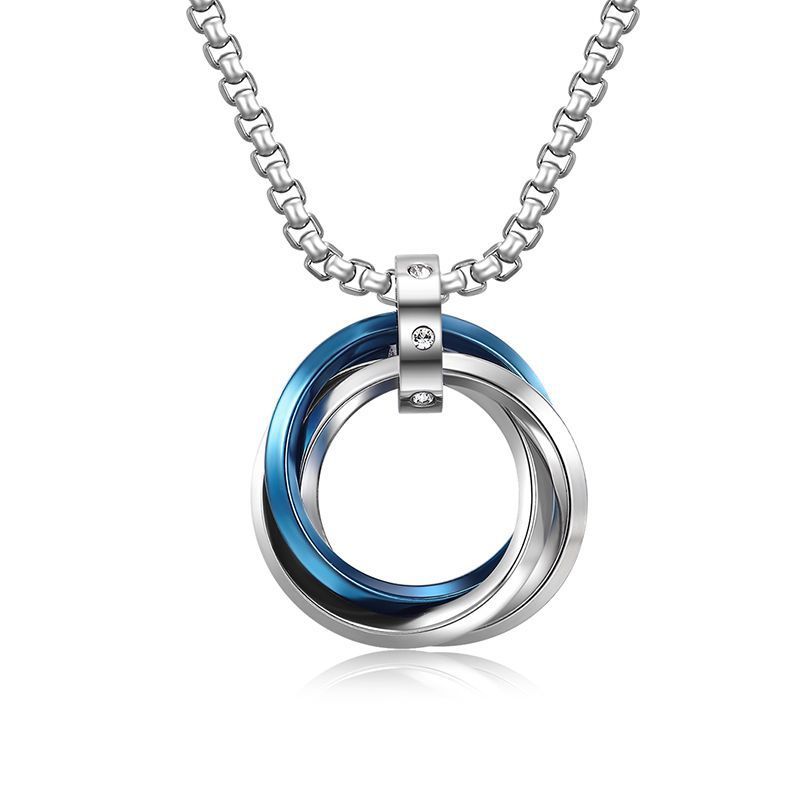 Hip Hop Titanium Steel Chain Necklace - Black O Chain 60cm - Men's Fashion Jewelry