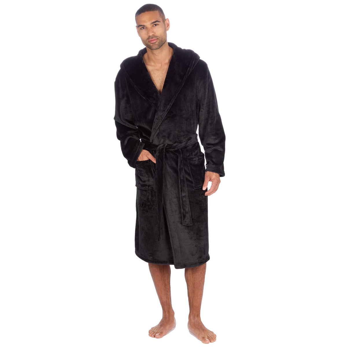 Cargo Bay Soft Touch Fleece Hooded Dressing Gown