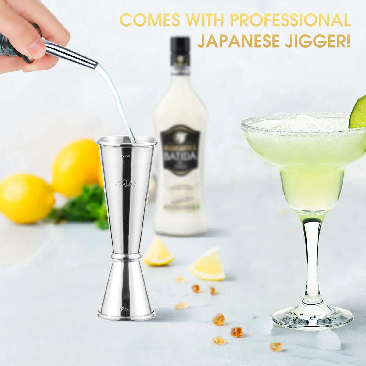 25-Piece Mixology Bartender Kit – Cocktail Shaker & Japanese Jigger Bar Gift Set