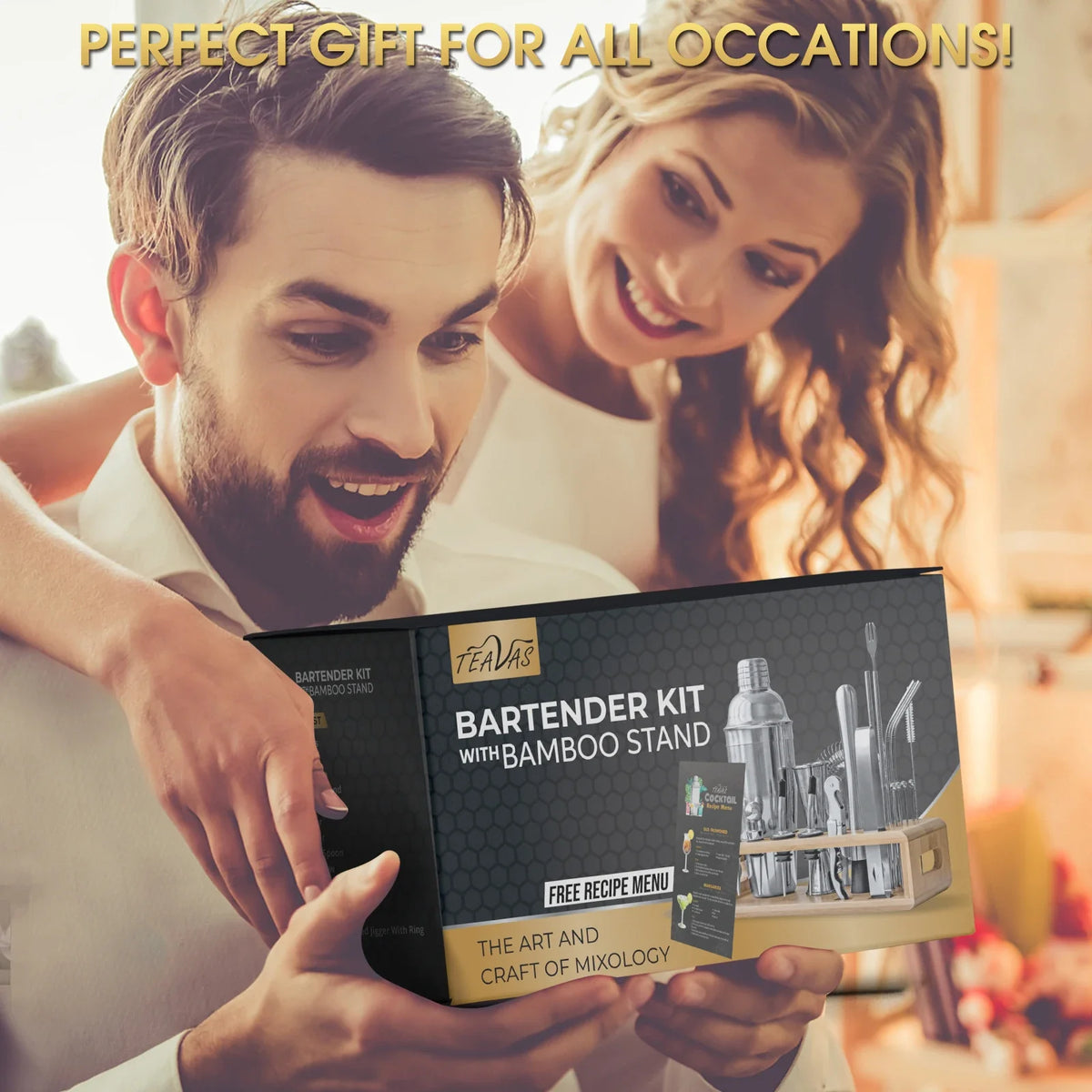 25-Piece Mixology Bartender Kit – Cocktail Shaker & Japanese Jigger Bar Gift Set