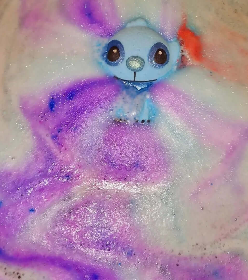 Stitch Alien Blue Bath Bomb | Rhubarb Picante Scented Character Bath Bomb