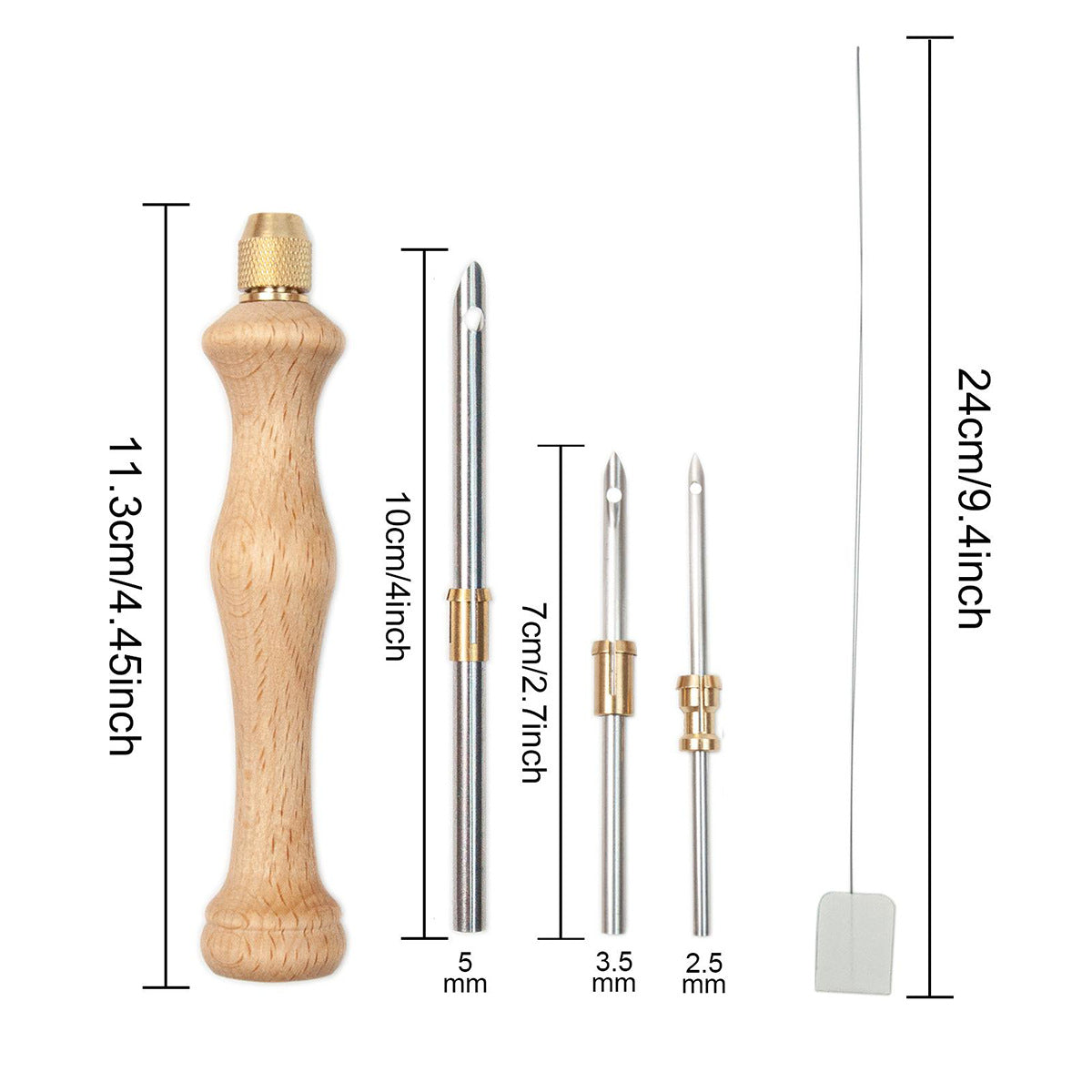 Wooden Multi-Needle Punch Needle Tool | DIY Russian Wool Embroidery Kit