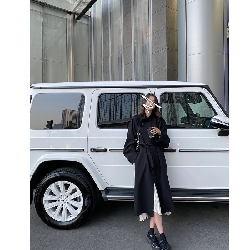 Women's Airport Trench Coat Fashionable Temperament Popular Mid-length