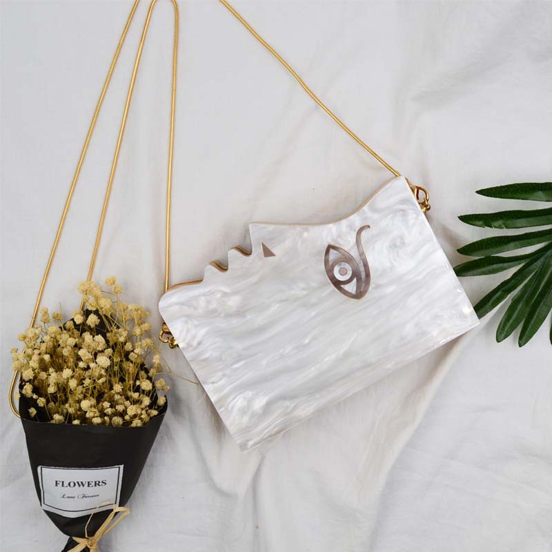 One-shoulder Diagonal Evening Bag
