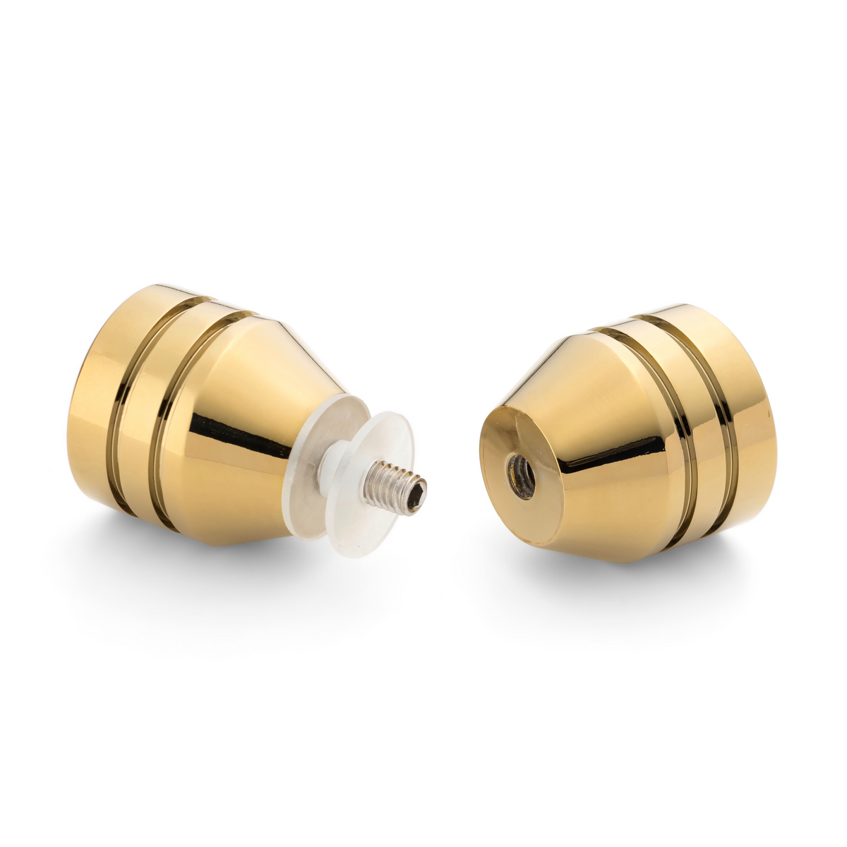 Shower Door Handles x 2 / Brass Knobs Gold High Quality B40