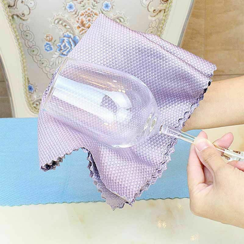 NR14 NanoScale Streak-Free Miracle Cleaning Cloths Magic Kitchen Rag Reusable Home