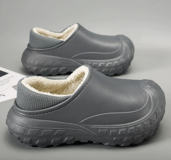 Winter Fleece-lined Warm And Anti-slip Men's Home Cotton Shoes