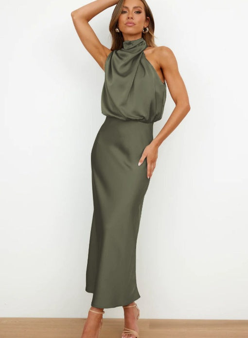 Summer Sleeveless Dress Ins Fashion Elegant Evening Party Club Clothing For Women
