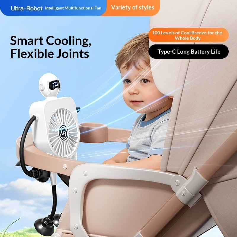 Versatile Robot With Suction-Cup Mini Fan