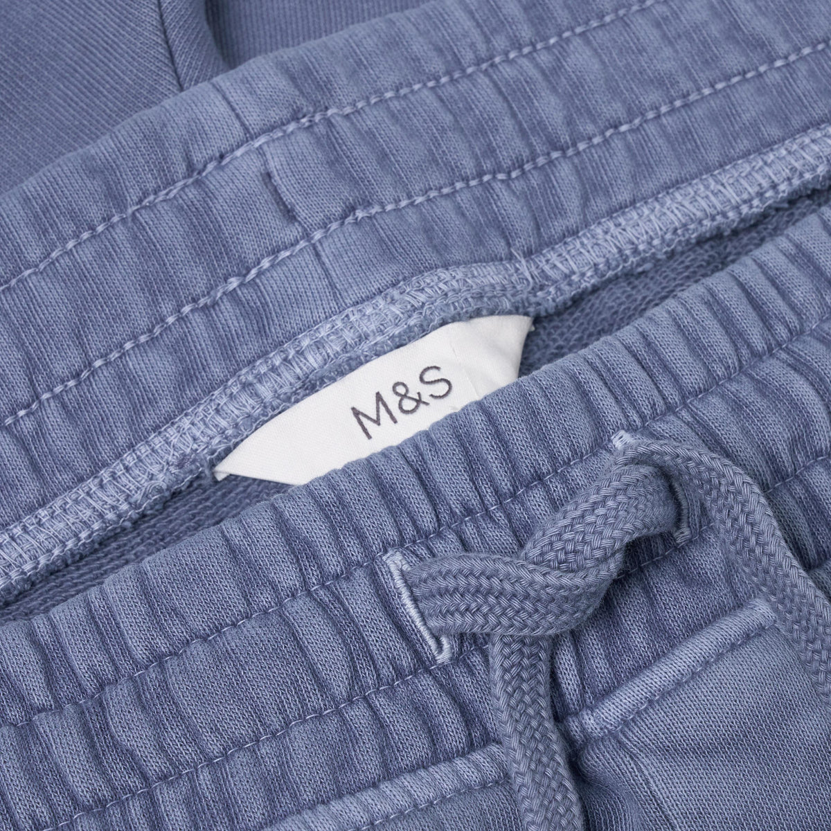 M&S Pure Cotton Garment Dye Shorts | Relaxed Fit | Blue & Green