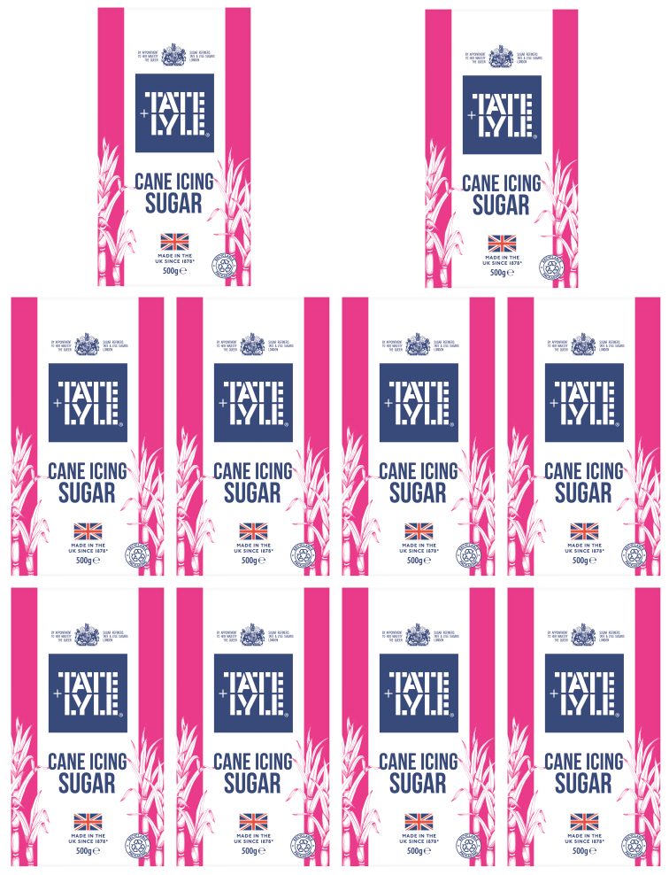 Tate & Lyle Fairtrade Puderzucker 500g | 10er-Pack