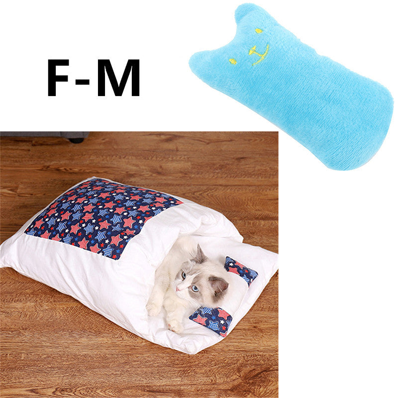 Winter Warm Cat Closed Removable And Washable Quilt